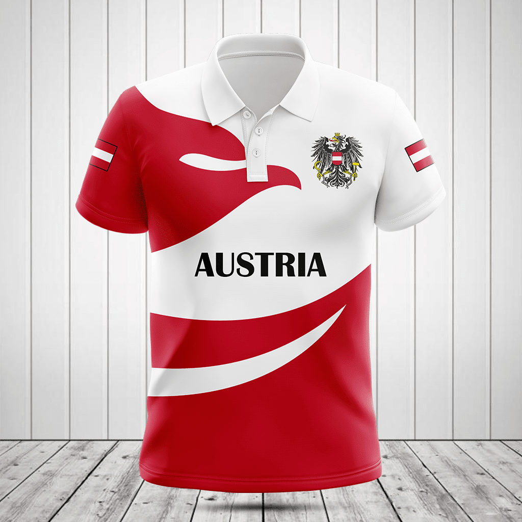 Austria Flag Fire Style Shirts