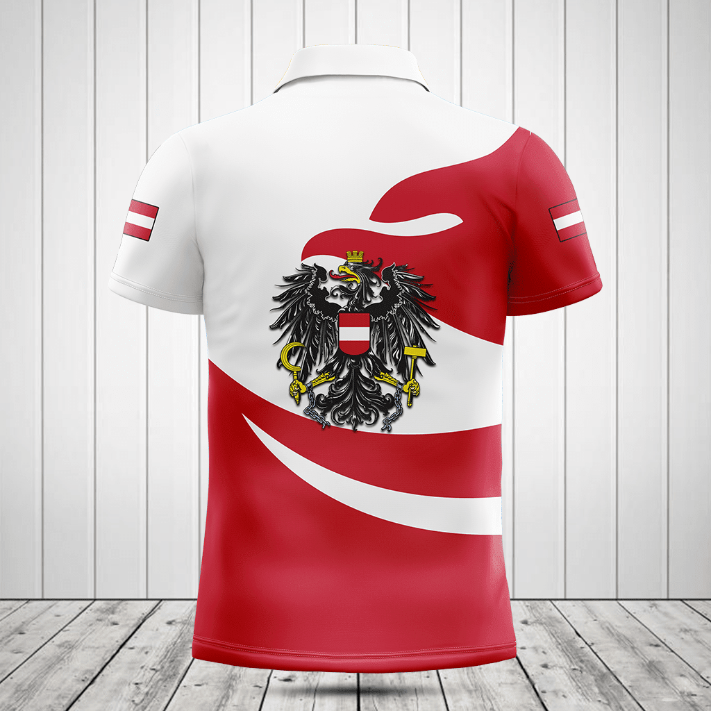 Austria Flag Fire Style Shirts