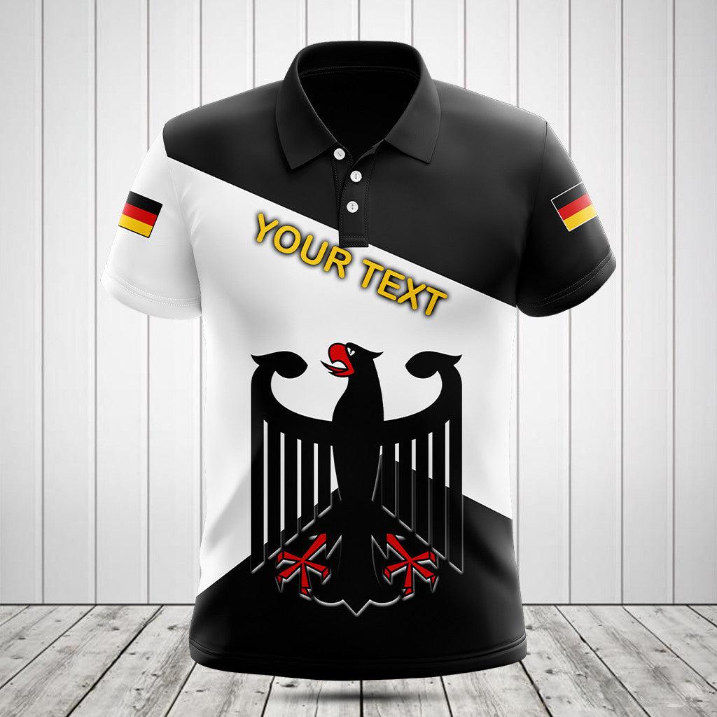 Anpassen Wappen Deutschland Schwarz und Weiß Shirts