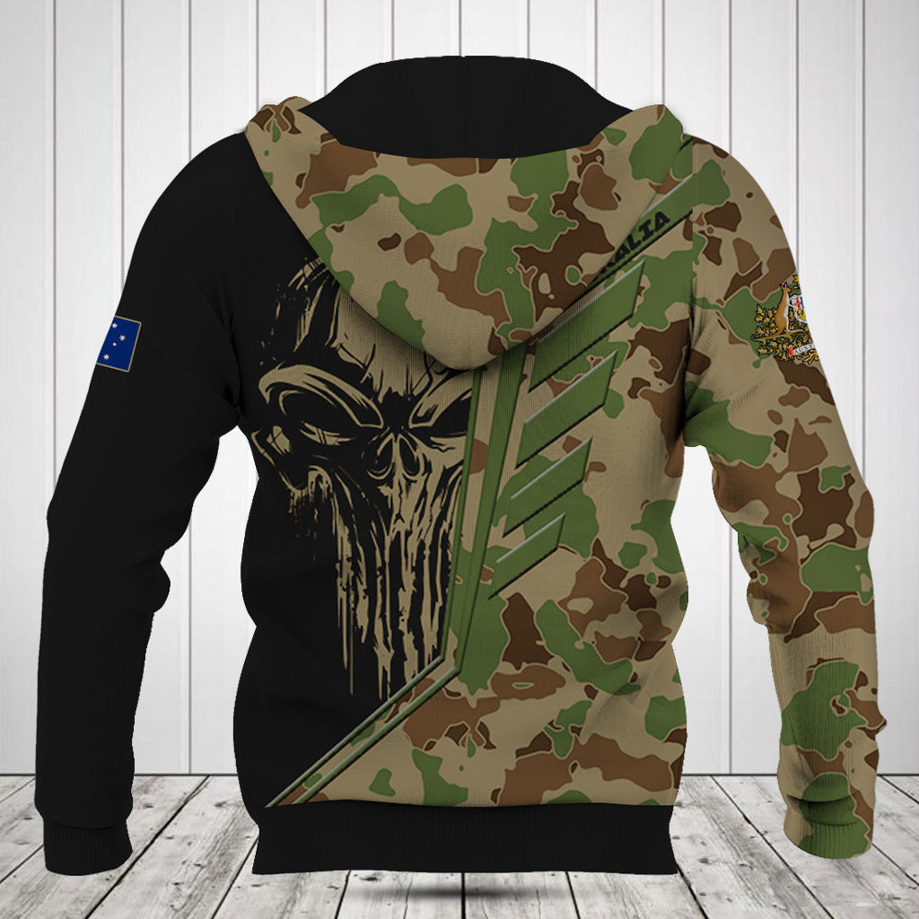 Customize Australia Wing Skull Camouflage Shirts