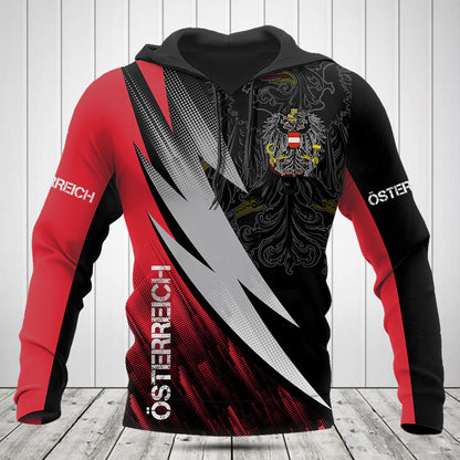 Österreich Coat Of Arms Fire Style Shirts