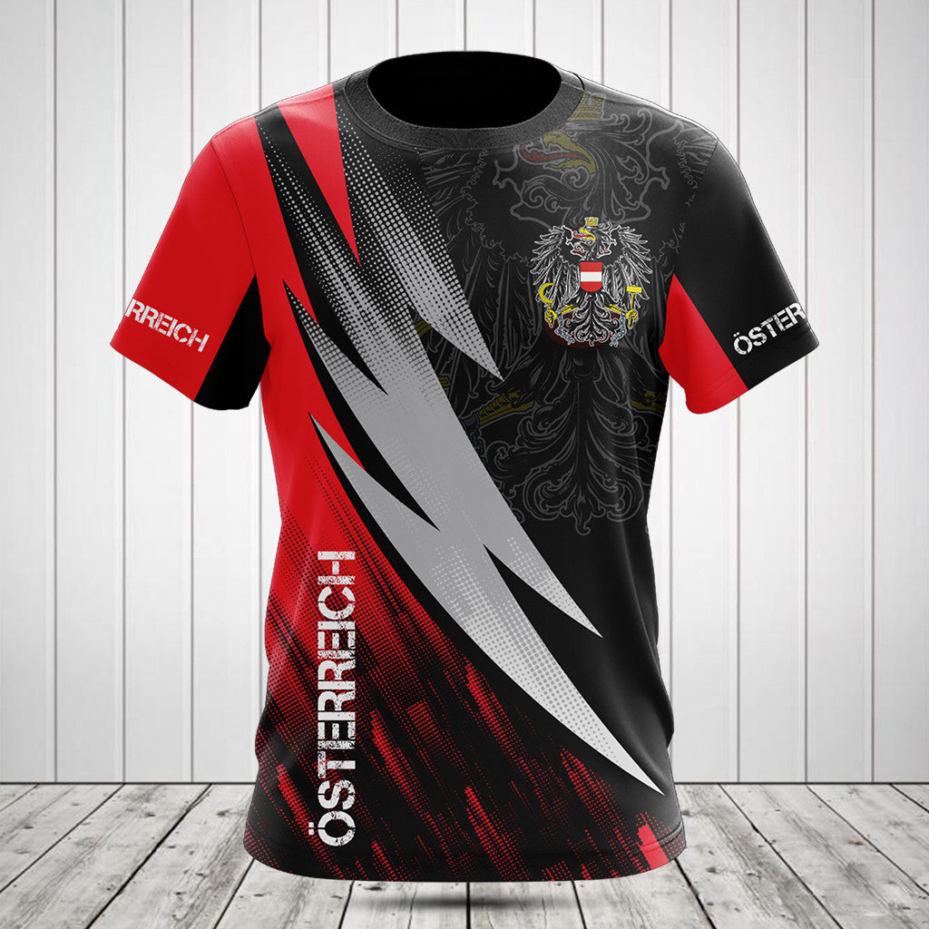 Österreich Coat Of Arms Fire Style Shirts