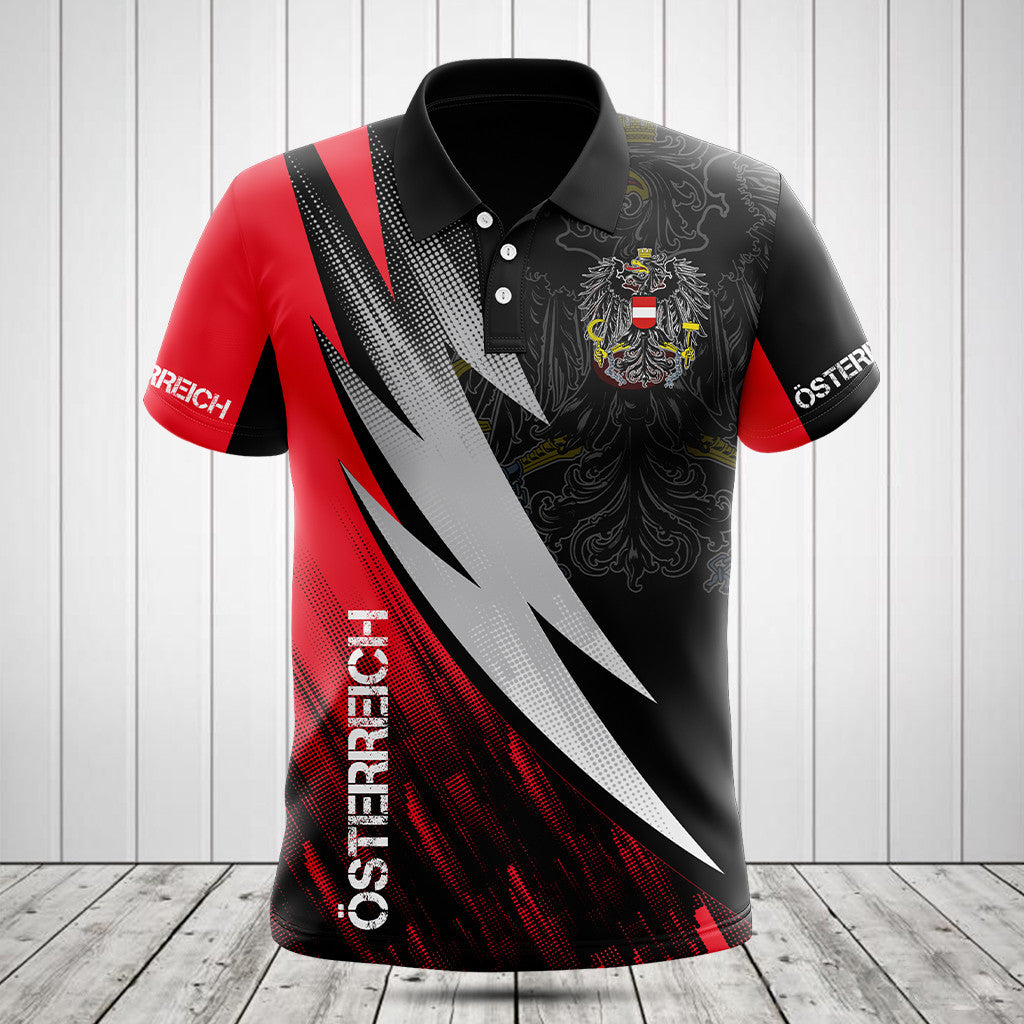 Österreich Coat Of Arms Fire Style Shirts