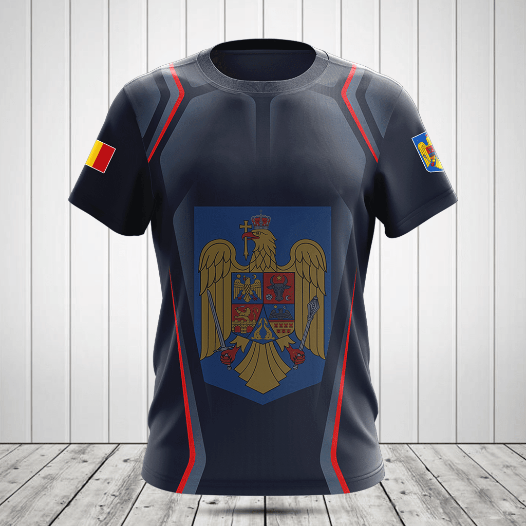 Rumänien Wappen Druck 3D Spezial Shirts anpassen