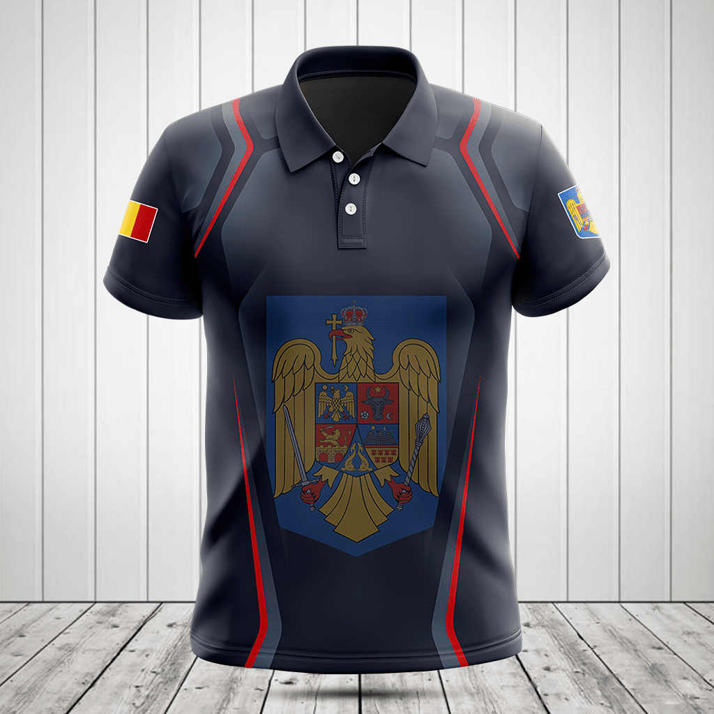 Customize Romania Coat Of Arms Print 3D Special Shirts