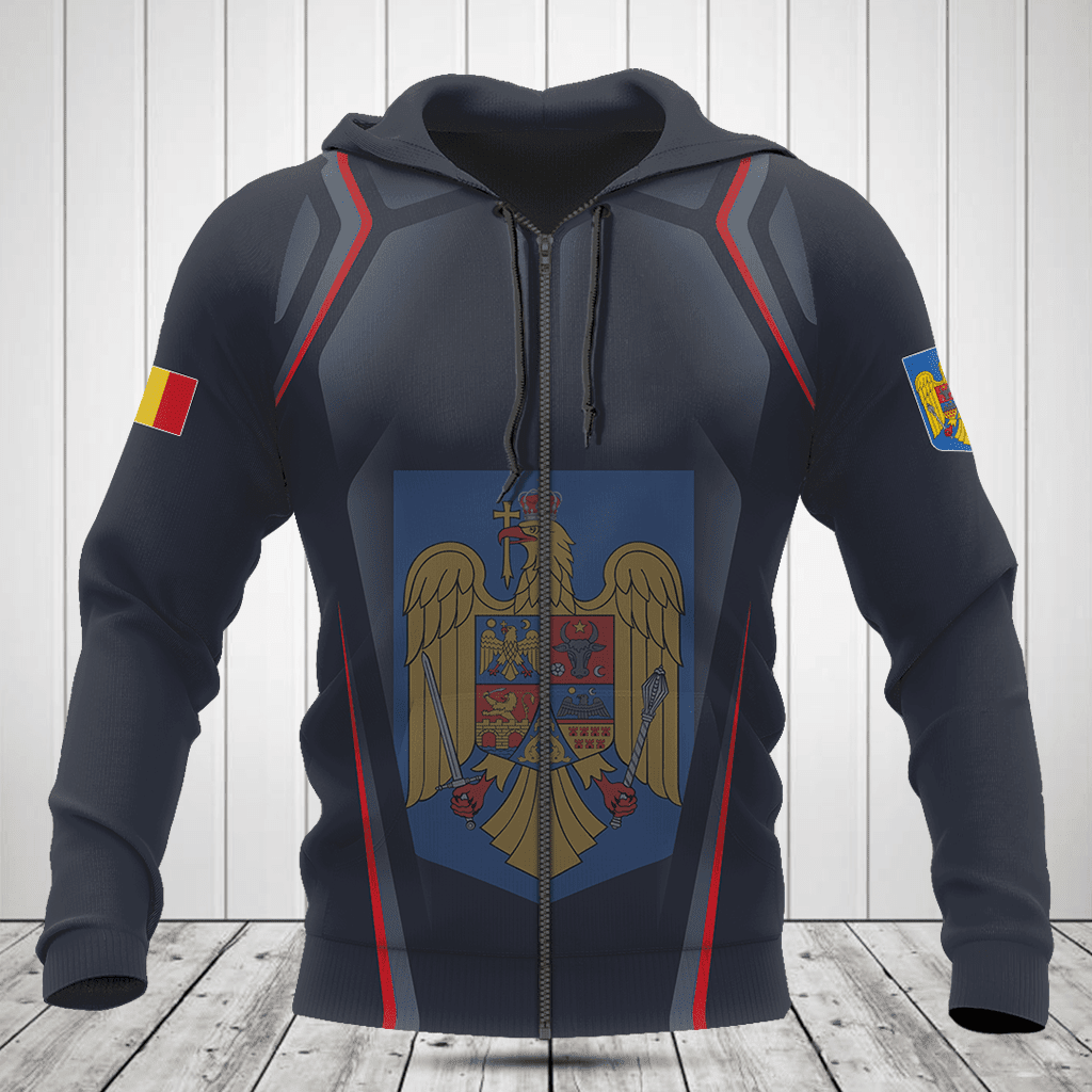 Customize Romania Coat Of Arms Print 3D Special Shirts