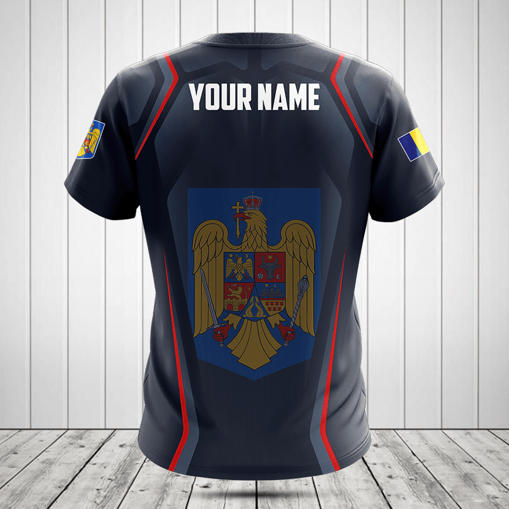 Customize Romania Coat Of Arms Print 3D Special Shirts