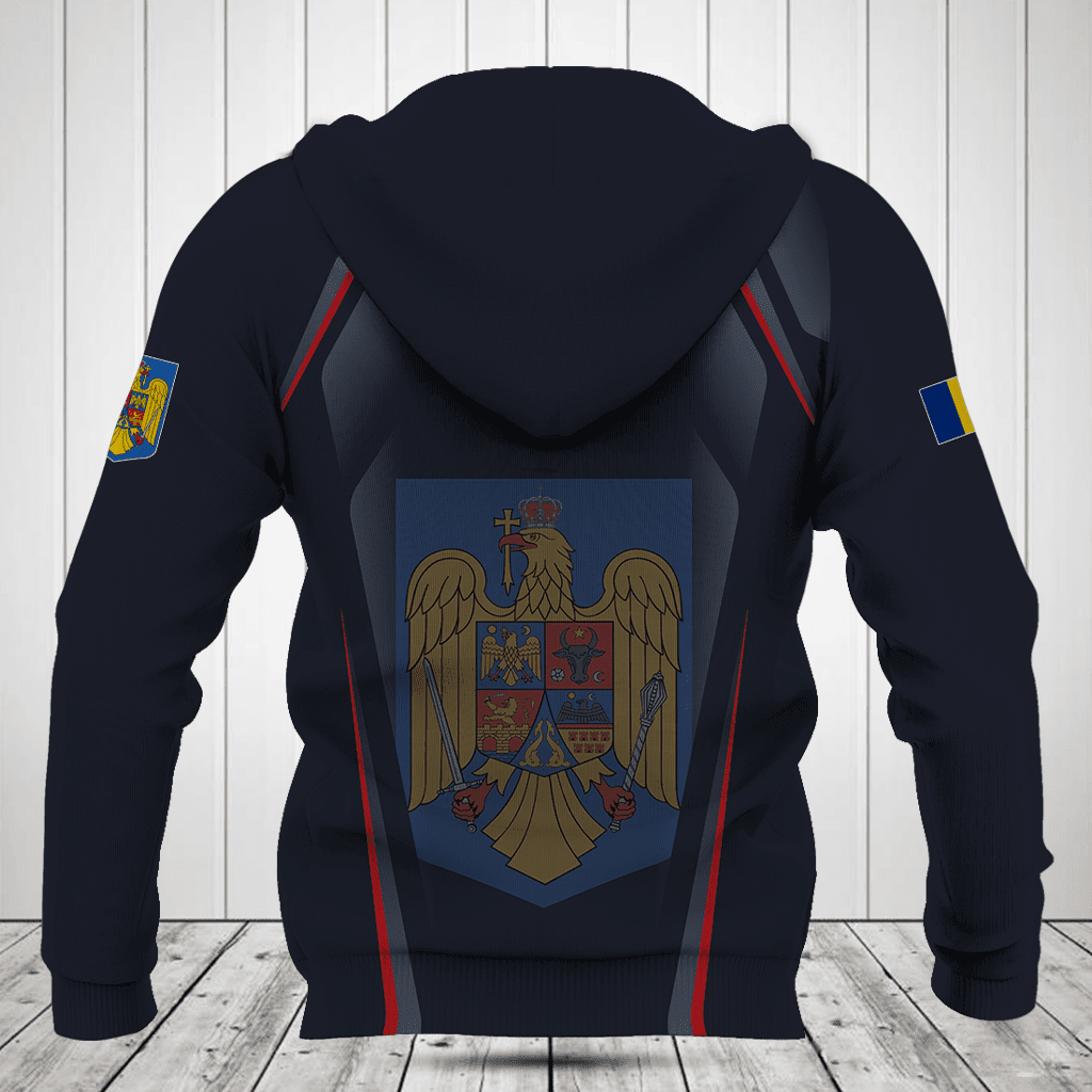 Customize Romania Coat Of Arms Print 3D Special Shirts