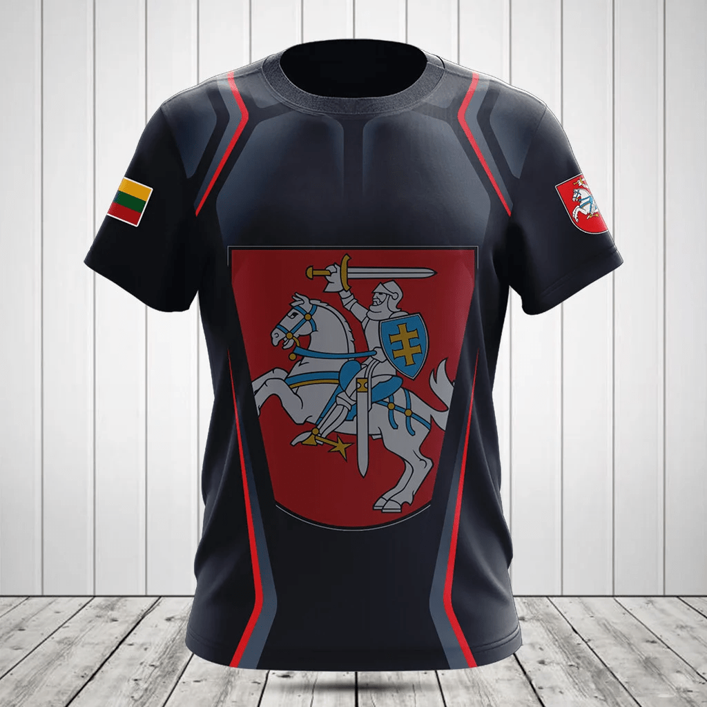 Customize Lithuania Coat Of Arms Print 3D Special Shirts