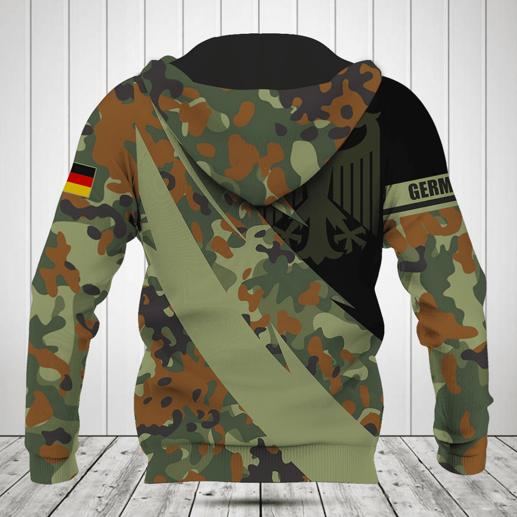 Customize Germany Coat Of Arms Camo Fire Style Shirts