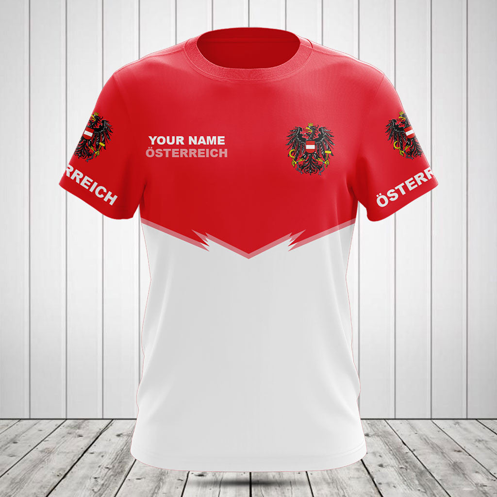 Personalisiere Österreich Energy Style Shirts