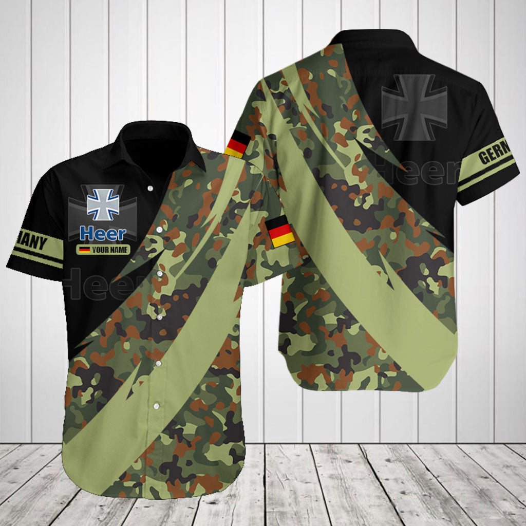 Customize German Army Camo Fire Style Shirts