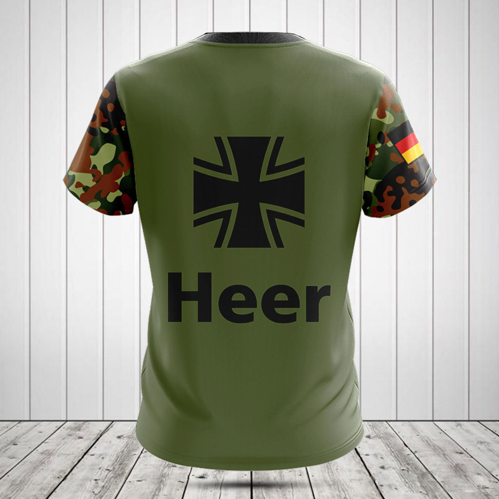 Personalisieren Sie die deutschen Armee-Schwarz-Symbol-Shirts