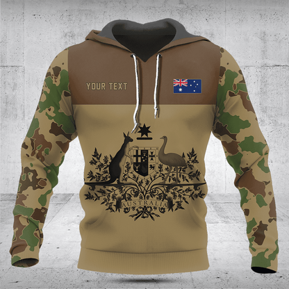 Passen Sie Australien Wappen Camouflage Stil Shirts