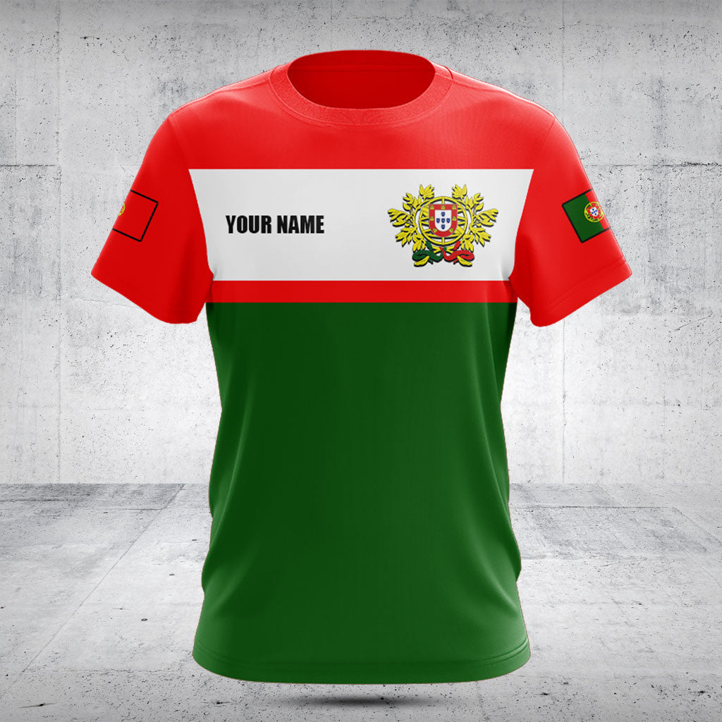 Personnaliser le drapeau du Portugal - T-shirts verts