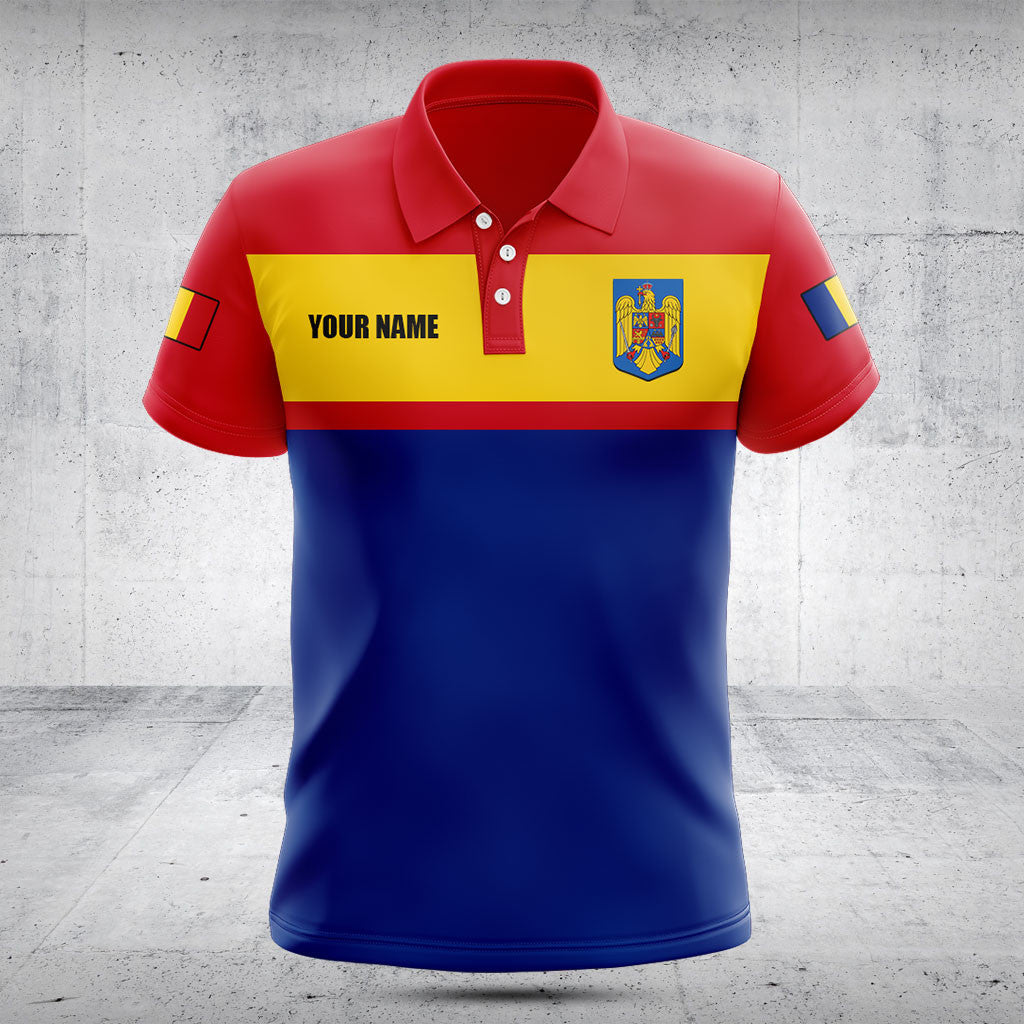 Customize Romania Flag - Blue Shirts