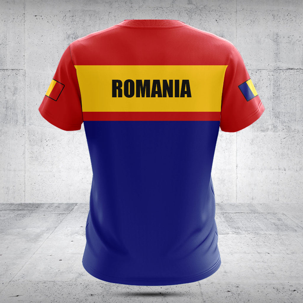 Customize Romania Flag - Blue Shirts