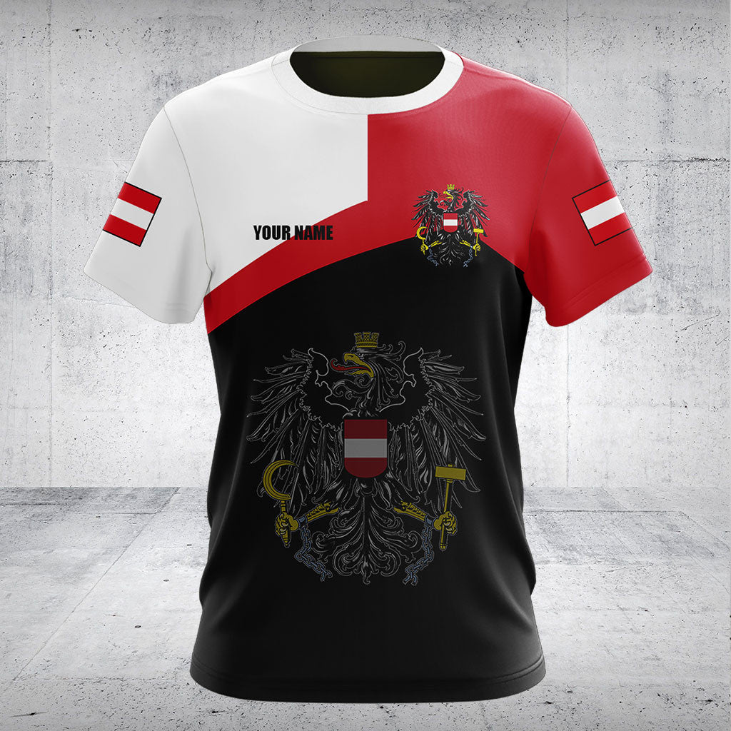 Customize Austria Flag Color Shirts