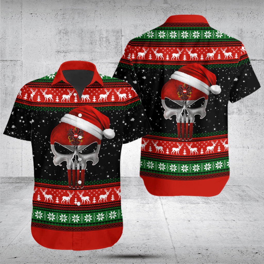 Austria Santa Skull Shirts And Jogger Pants