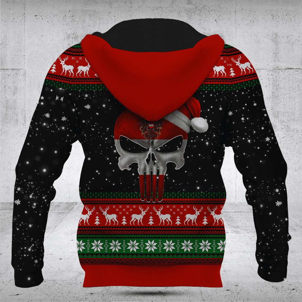 Austria Santa Skull Shirts And Jogger Pants