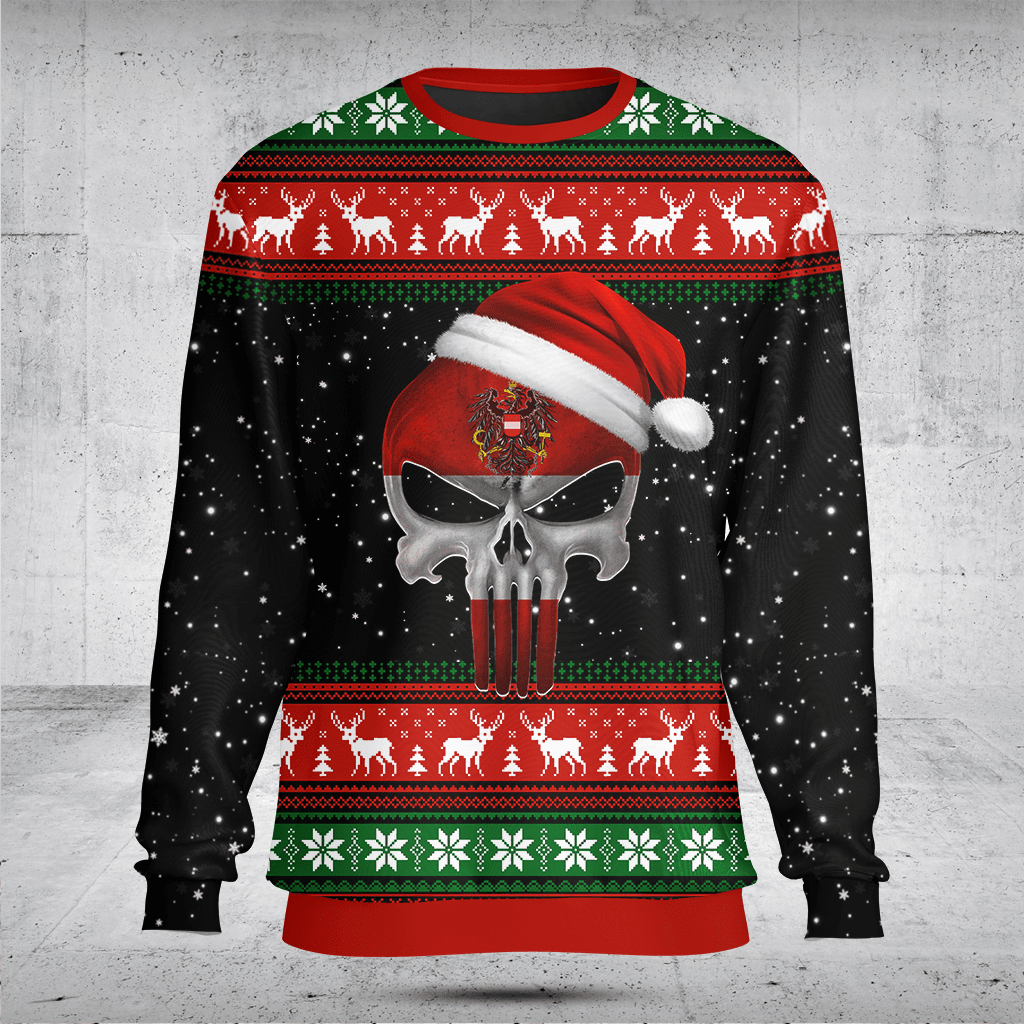 Austria Santa Skull Shirts And Jogger Pants