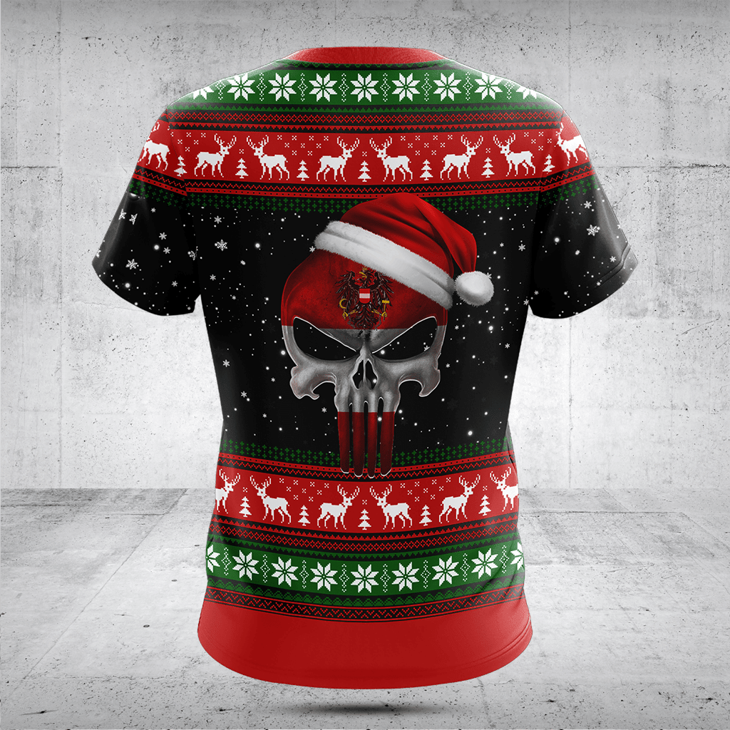 Austria Santa Skull Shirts And Jogger Pants