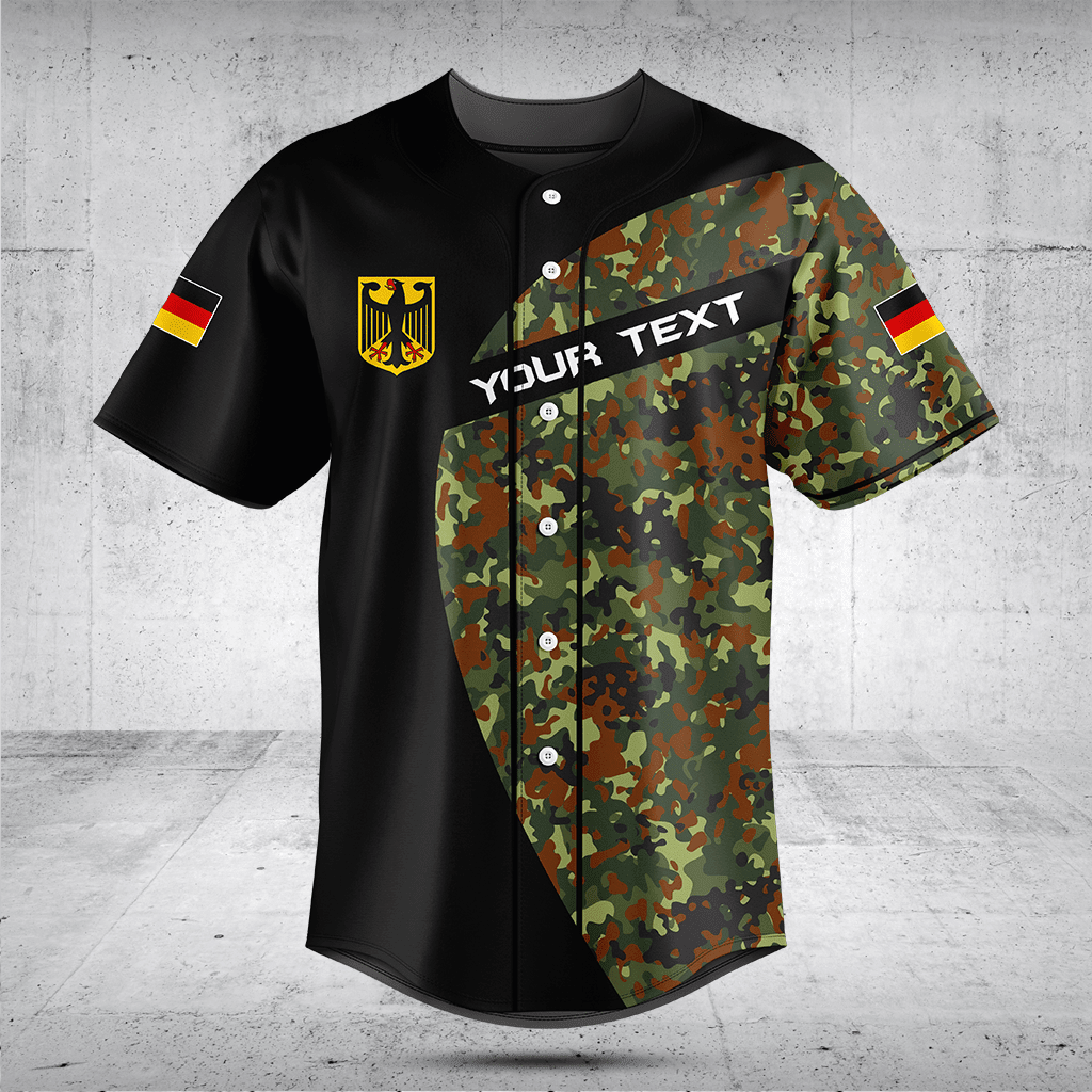 Customize Germany Black Camouflage Shirts