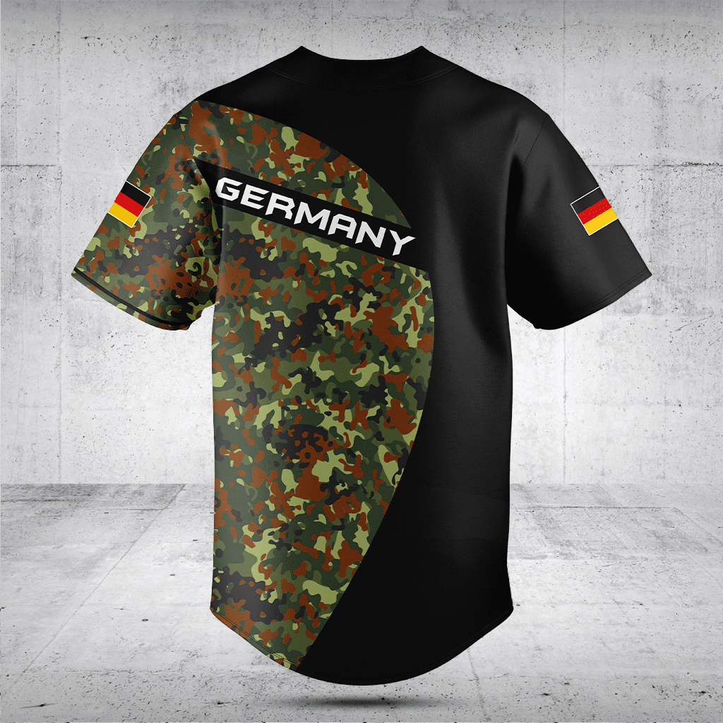 Customize Germany Black Camouflage Shirts