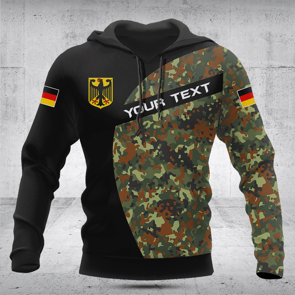 Customize Germany Black Camouflage Shirts