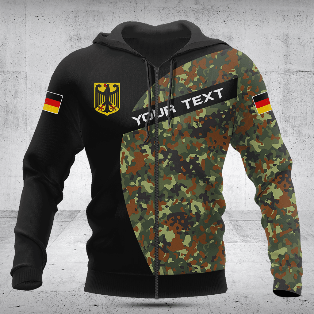 Customize Germany Black Camouflage Shirts