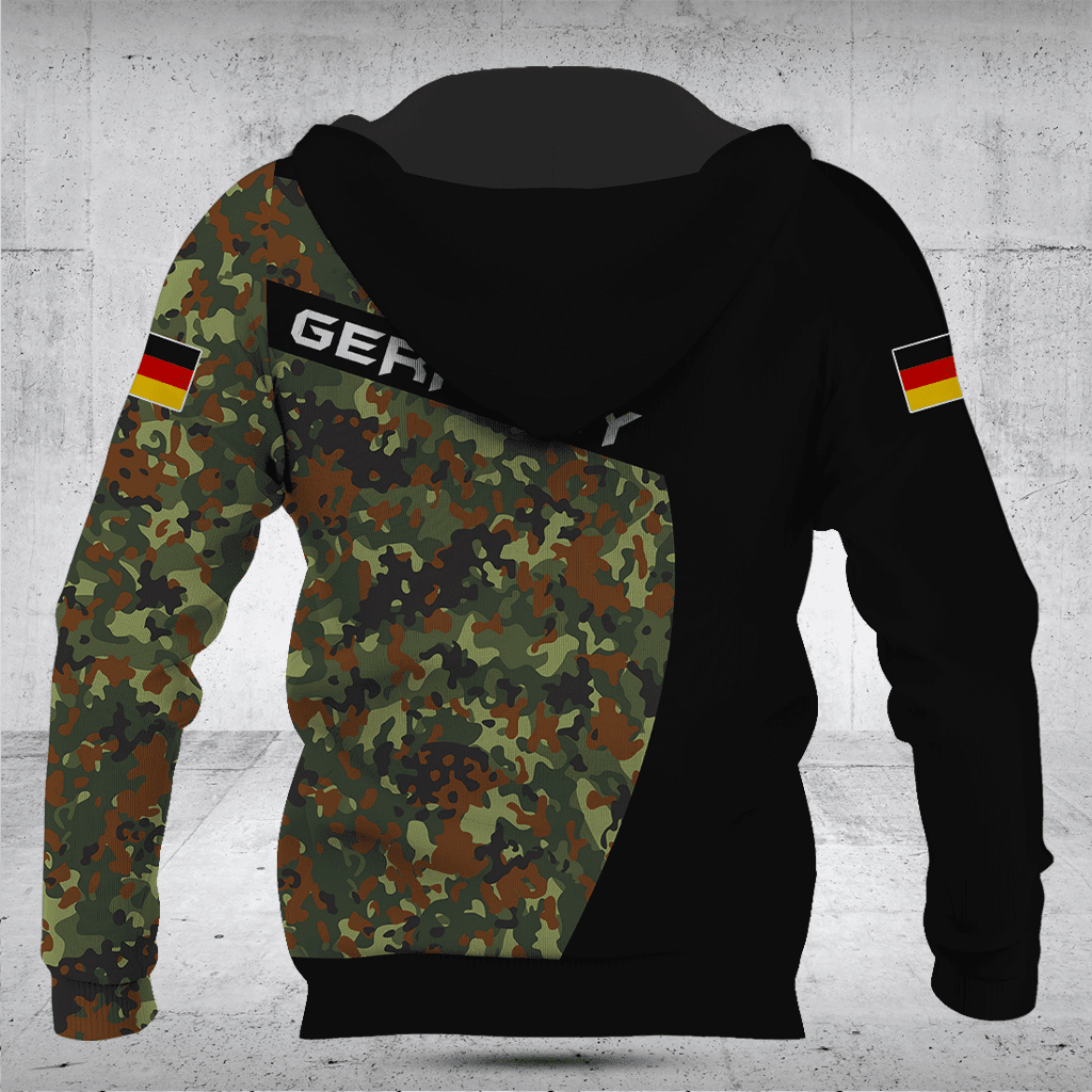 Deutschland Schwarze Camouflage Shirts anpassen