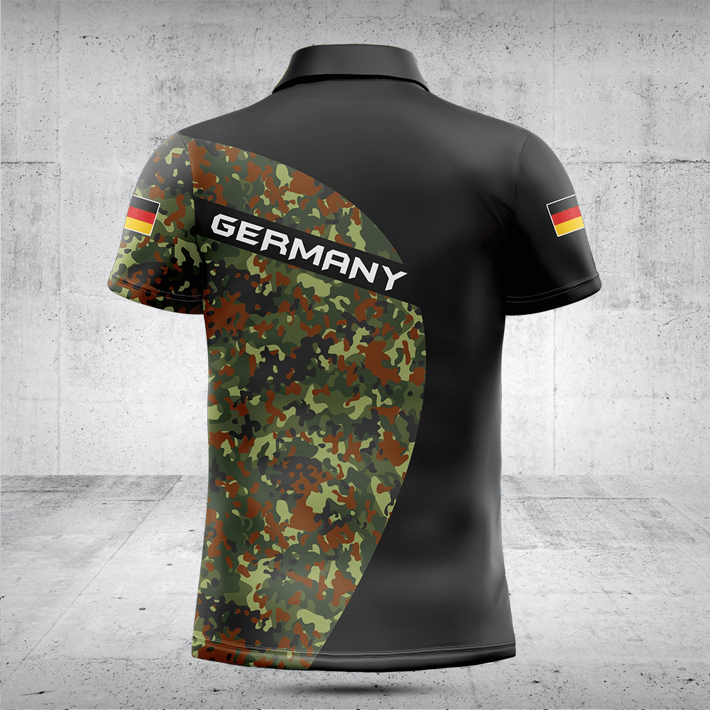 Deutschland Schwarze Camouflage Shirts anpassen