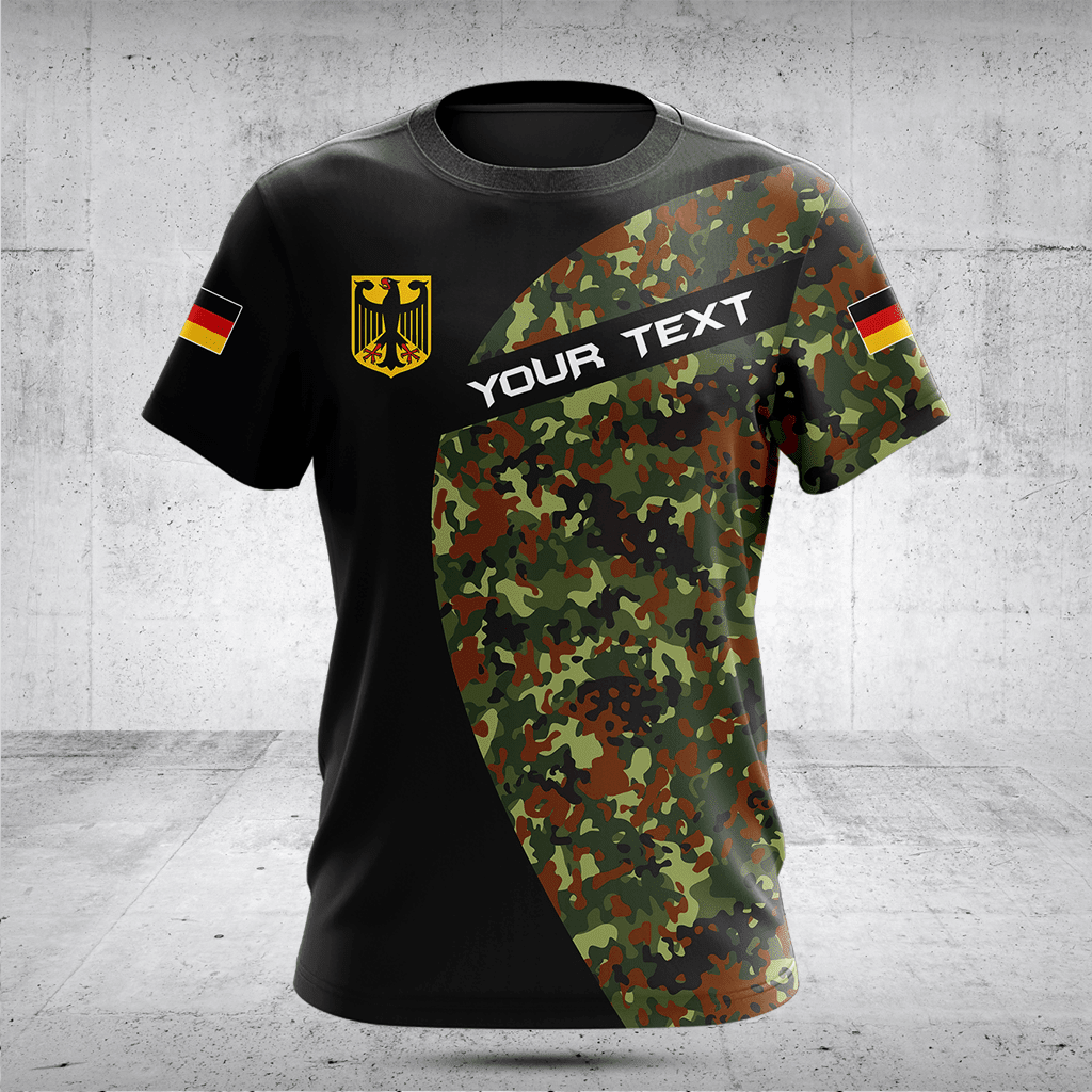 Customize Germany Black Camouflage Shirts