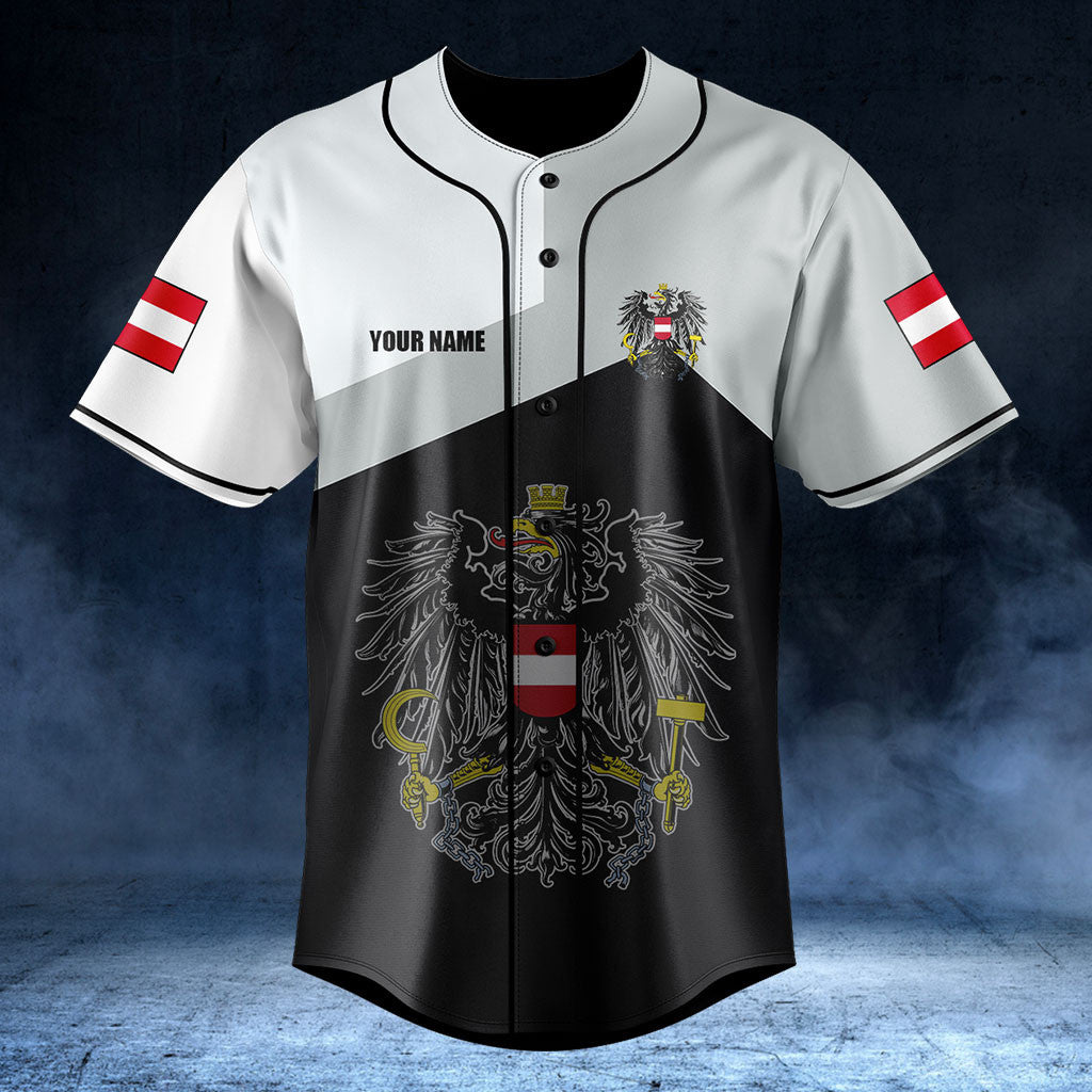 Customize Austria Black And White Shirts