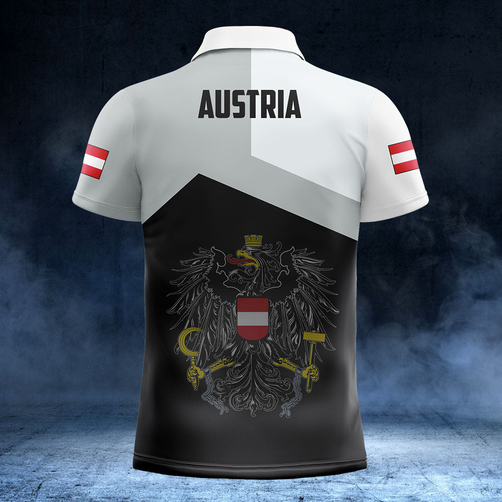 Customize Austria Black And White Shirts