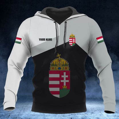 Customize Hungary Black And White Shirts