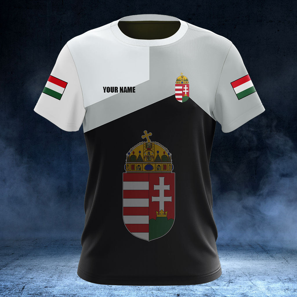 Customize Hungary Black And White Shirts