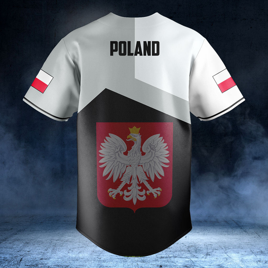 Customize Poland Black And White Shirts