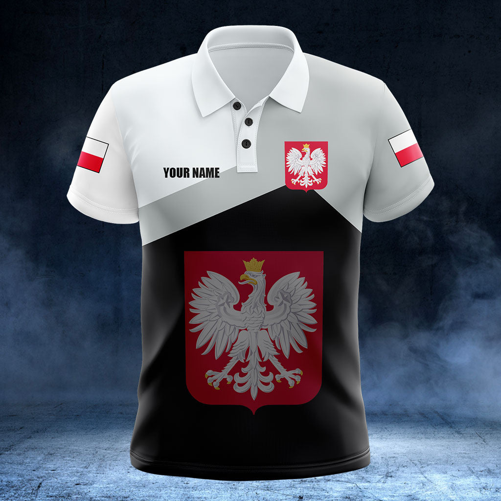 Customize Poland Black And White Shirts