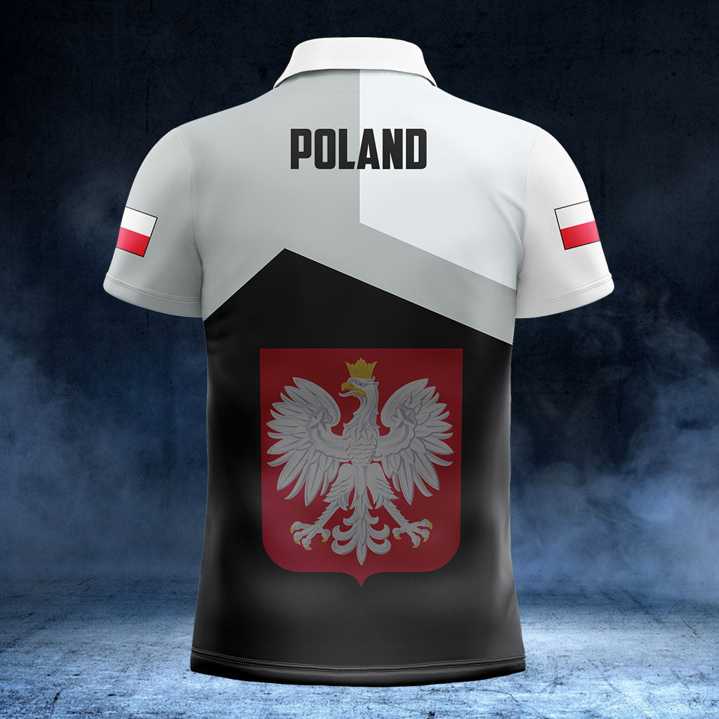 Customize Poland Black And White Shirts