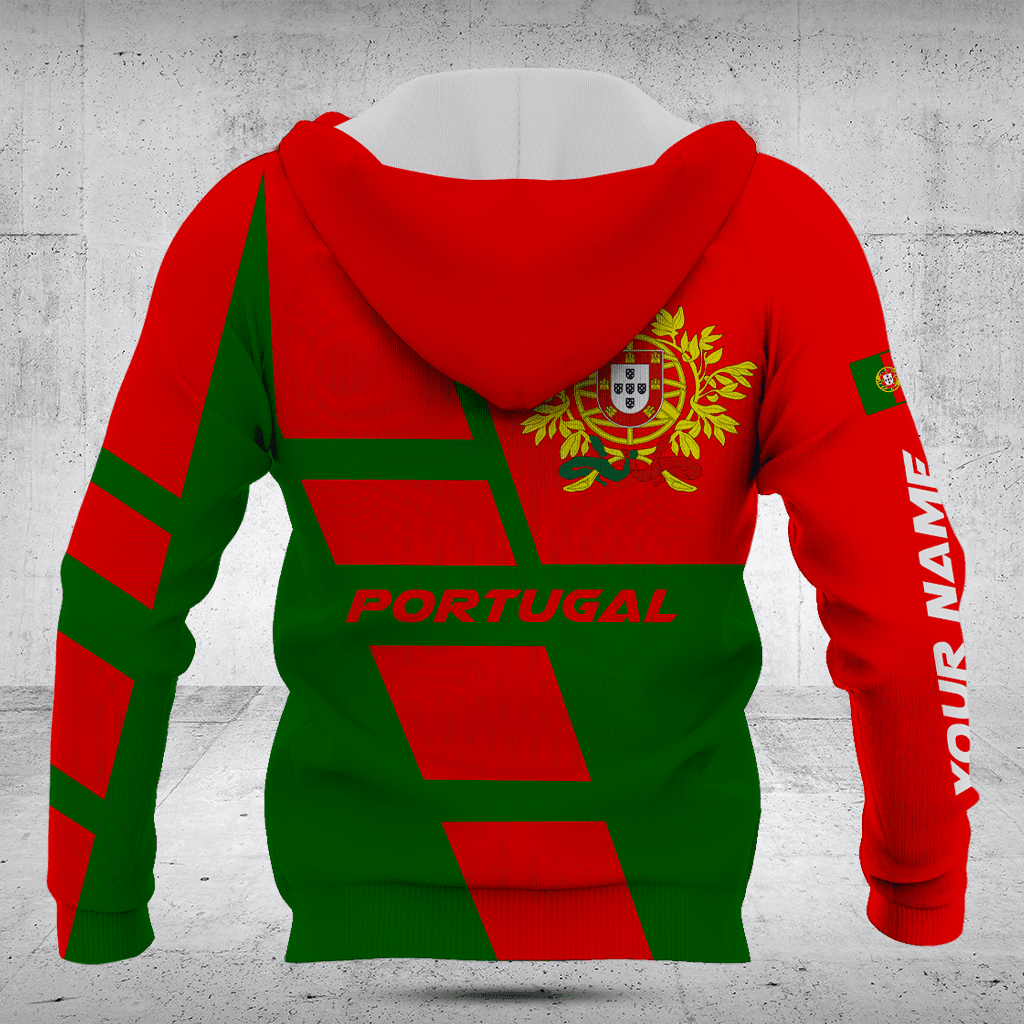 Personnalisez les chemises vertes avec le drapeau du Portugal