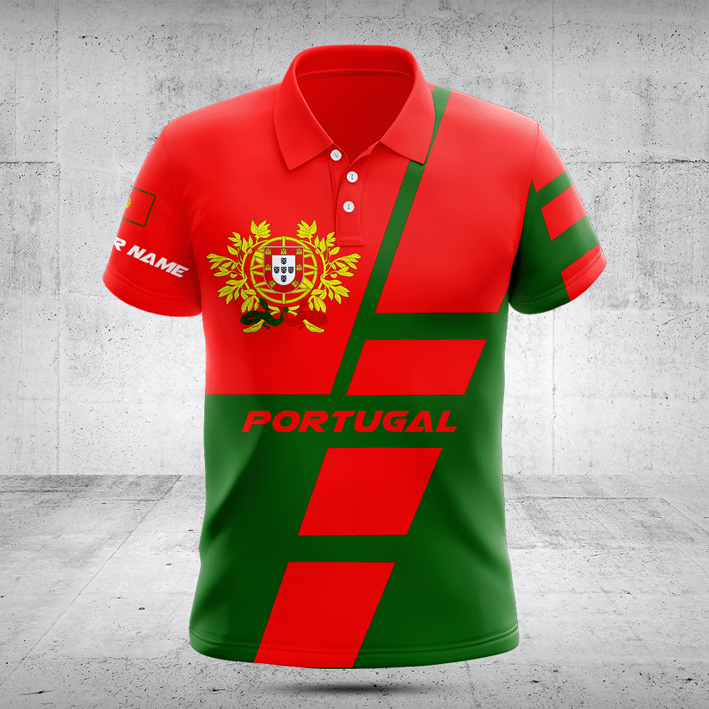 Passen Sie Portugal Flagge grüne Shirts