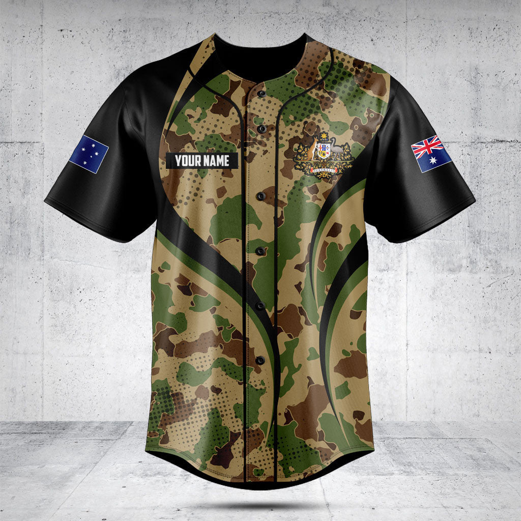 Customize Australia Camo Flame Style Shirts