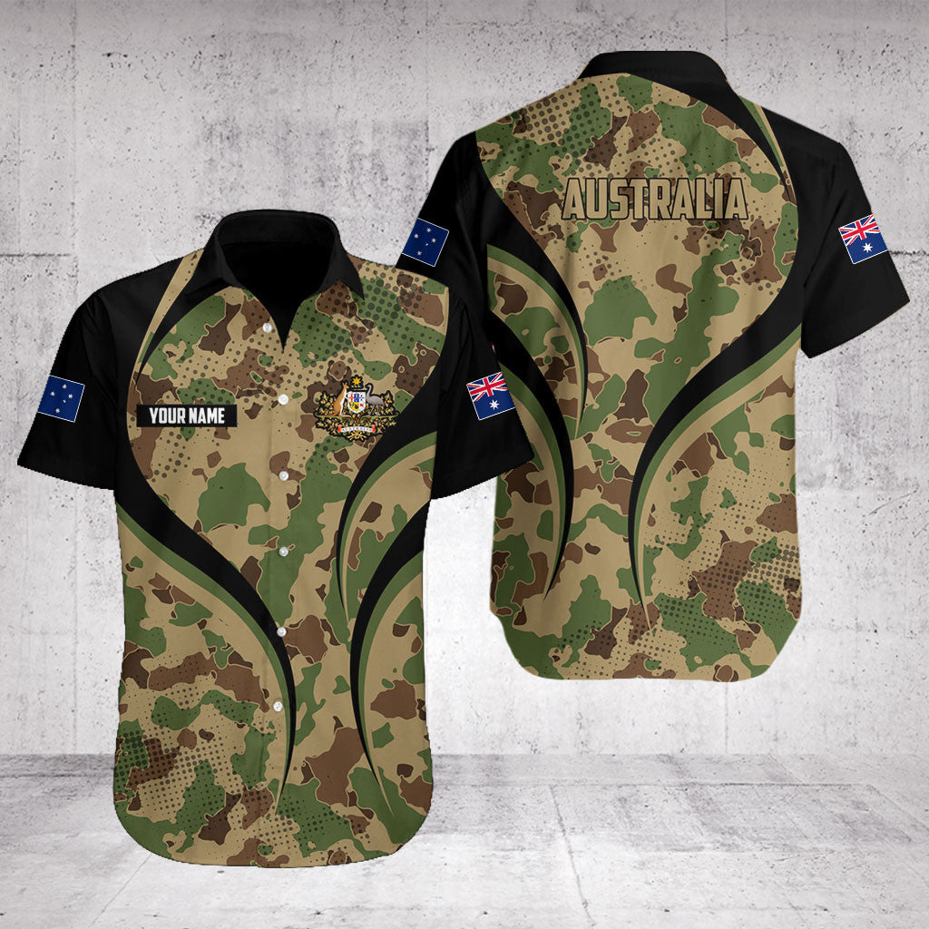 Customize Australia Camo Flame Style Shirts