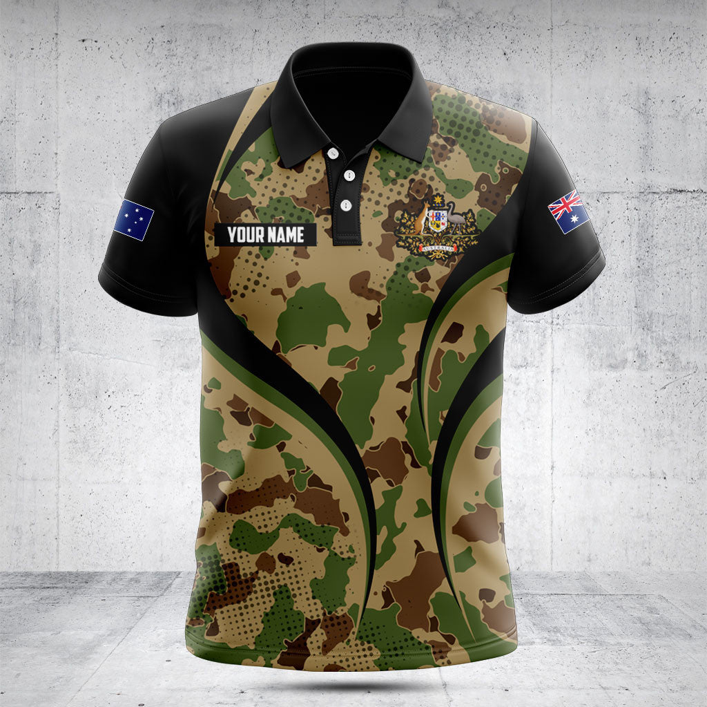 Customize Australia Camo Flame Style Shirts