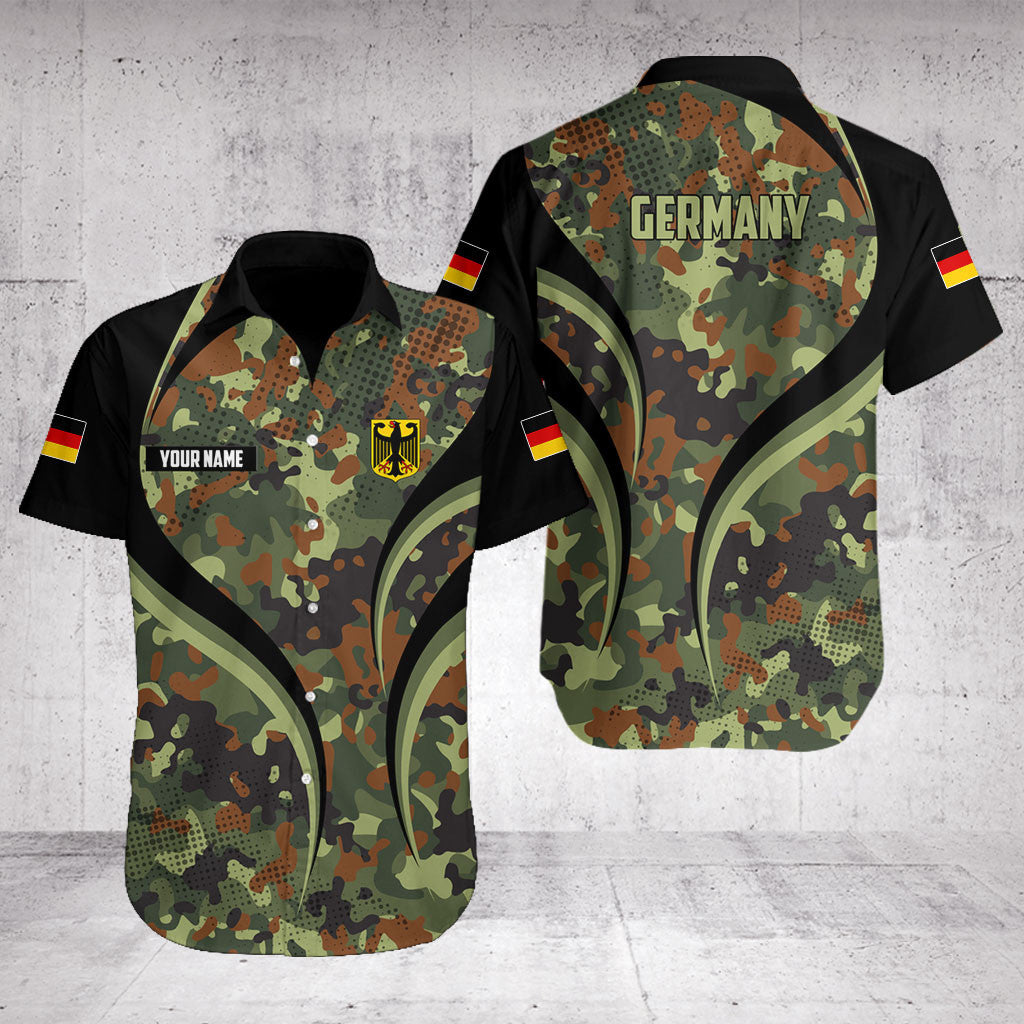 Customize Germany Camo Flame Style Shirts