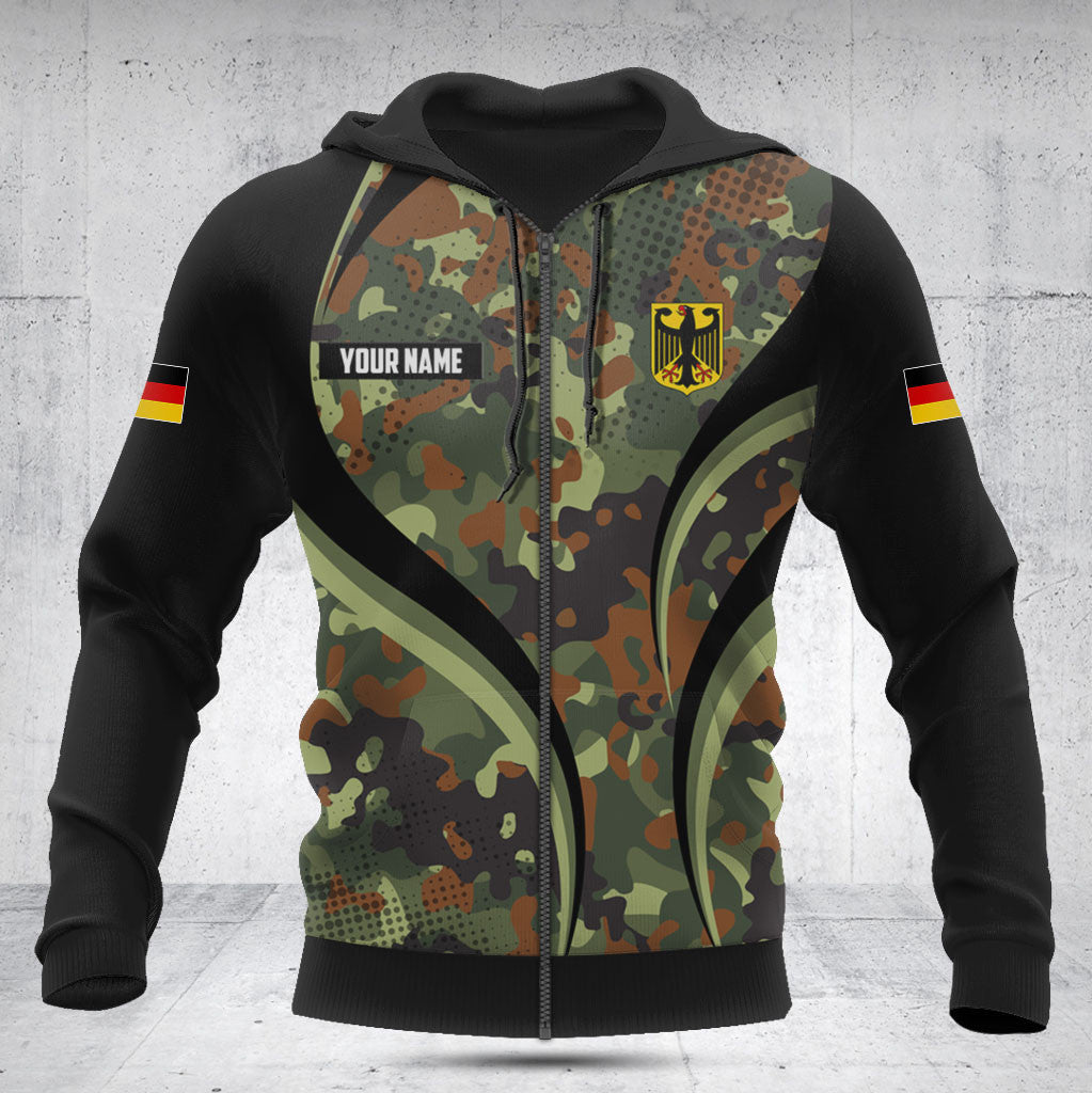 Personnalisez les chemises de style camouflage allemand Flame