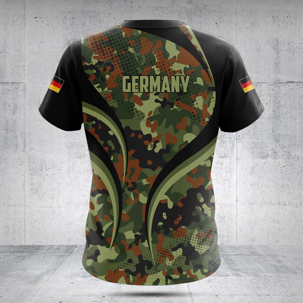 Personnalisez les chemises de style camouflage allemand Flame