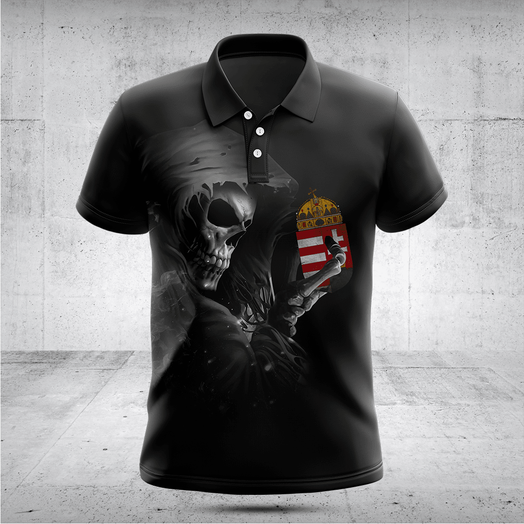 Customize Hungary Black Skull Shirts