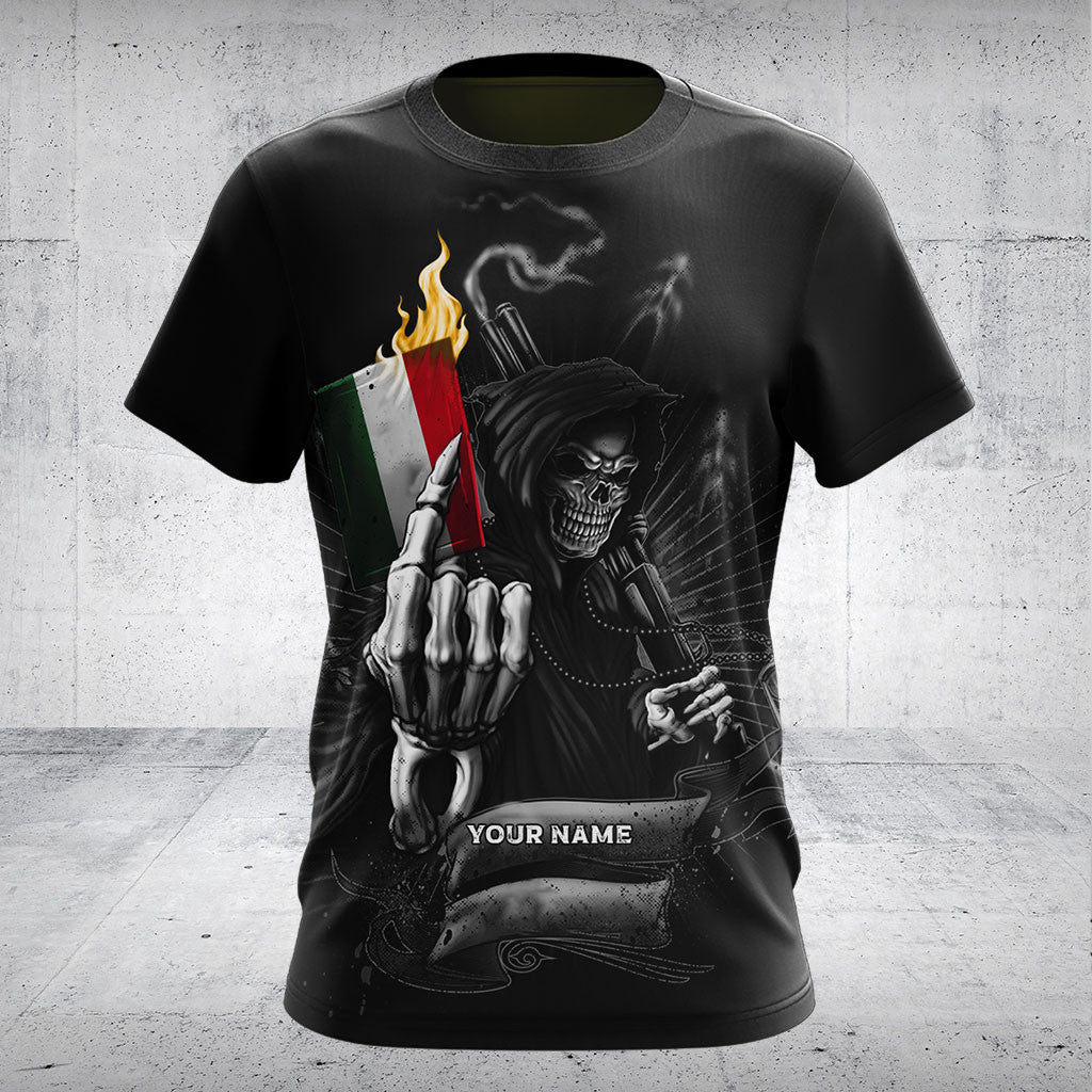 Customize Hungary Skull Flag Fire Shirts